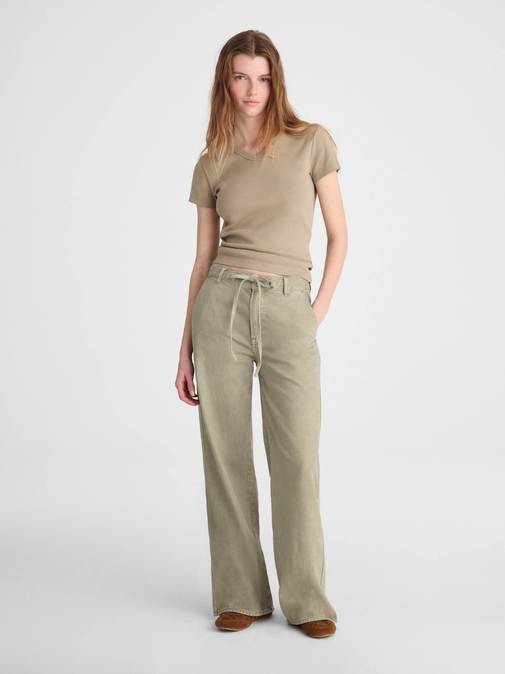 NWT Madewell The Ultimate Wide Leg Jean In Airy Denim Sagebrush